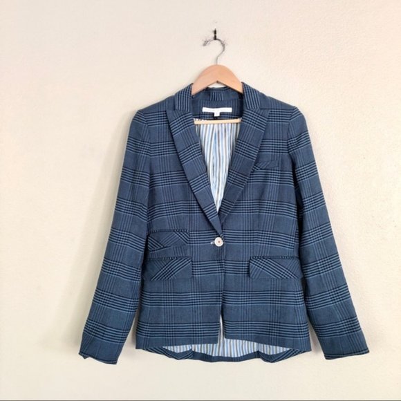 Glen Plaid Dickey Blazer Jacket